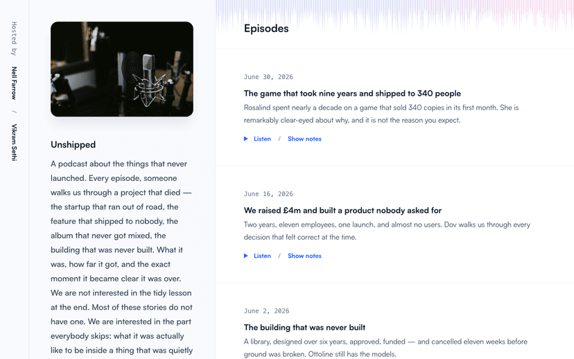 Podcast template preview