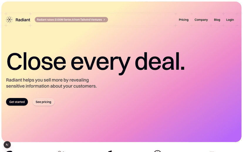 SaaS Marketing template preview