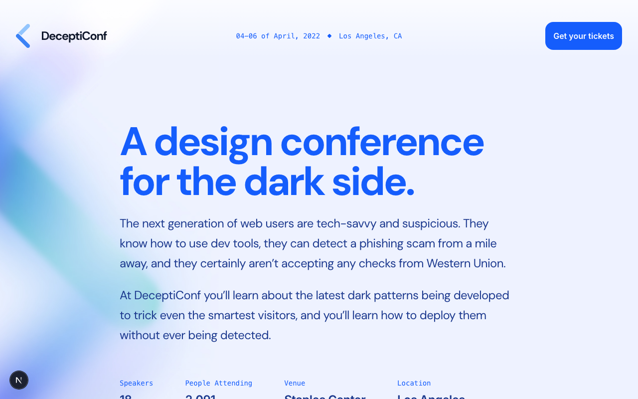 Conference & Event template preview