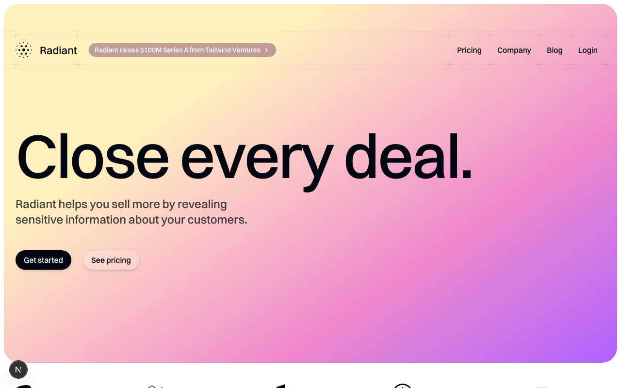 SaaS Marketing template preview