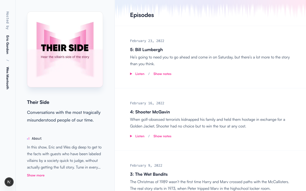 Podcast template preview